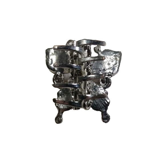 Butterfly Pony Tail Holder Brown Rhinestone? Enamel Party Fun Spring - Picture 6 of 6